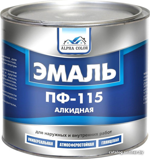 

Эмаль Alpha Color ПФ-115 0.8 кг (желтый)