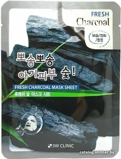 

3W Clinic Маска для лица тканевая Fresh Сharcoal Mask Sheet