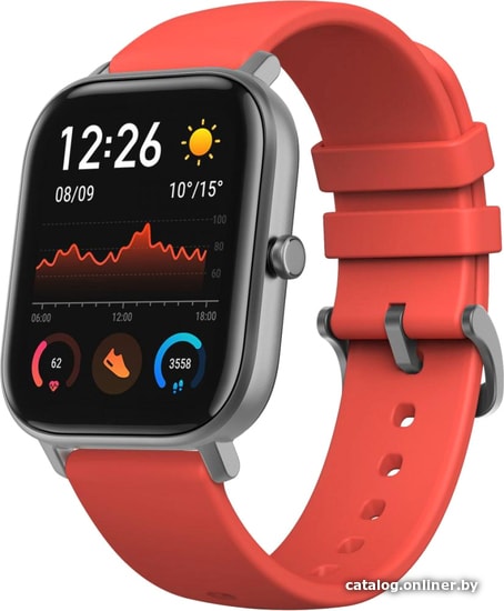 

Умные часы Amazfit GTS (серый/красный)