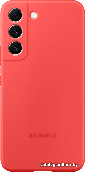 

Чехол для телефона Samsung Silicone Cover для S22 (ярко-красный)