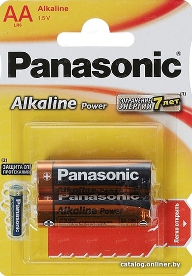 

Батарейка Panasonic Alkaline Power AA 2 шт. [LR6APB/2BP]
