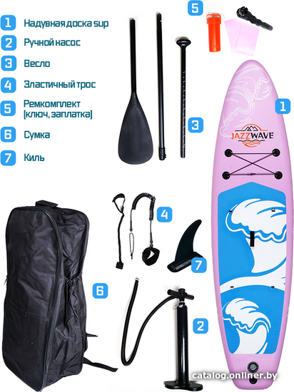 

Сапборд JazzWave SUP-N1L (розовый)