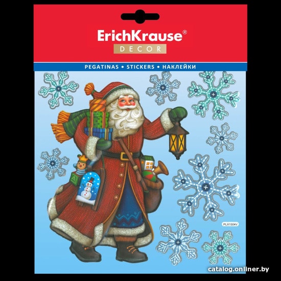 

Наклейка на окно Erich Krause Decor Дедушка Мороз 44848