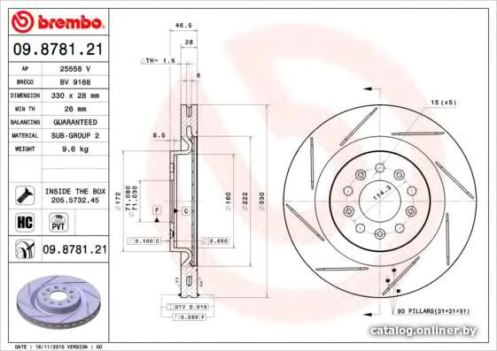 

Brembo 09878121