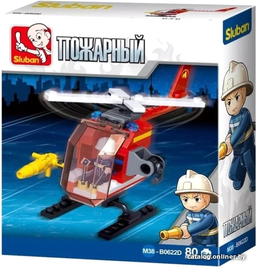 

Конструктор Sluban Пожарные M38-B0622D Вертолет