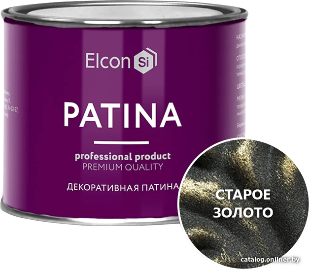 

Краска Elcon Patina кузнечная 0.2 кг (старое золото)