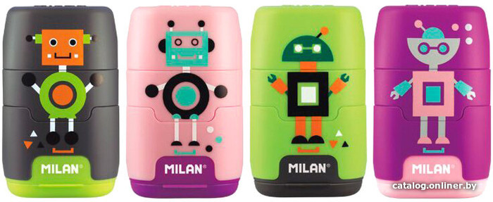 

Точилка Milan Happy Bots 4722116 (ассорти)