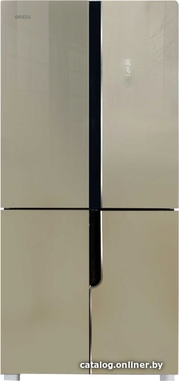 

Четырёхдверный холодильник Ginzzu NFK-500 Gold glass