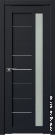 

Межкомнатная дверь ProfilDoors 37U 90x200 (черный матовый, стекло матовое)