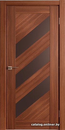 

Межкомнатная дверь IstokDoors Диагональ-2 ДЧ 90x200 (каштан мелинга/стекло бронза)