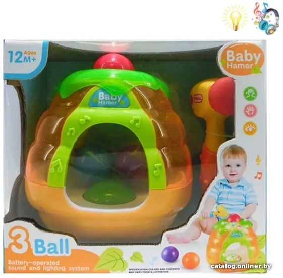 

Интерактивная игрушка Наша Игрушка Шарики и молоточек 200614280