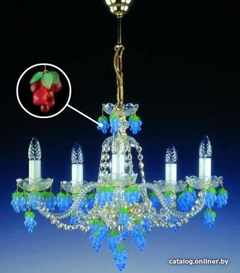 

Подвесная люстра ArtGlass Gizela Ix. Vino Red St