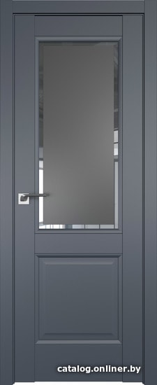 

Межкомнатная дверь ProfilDoors 2.42U 50x200 (антрацит, стекло square графит)