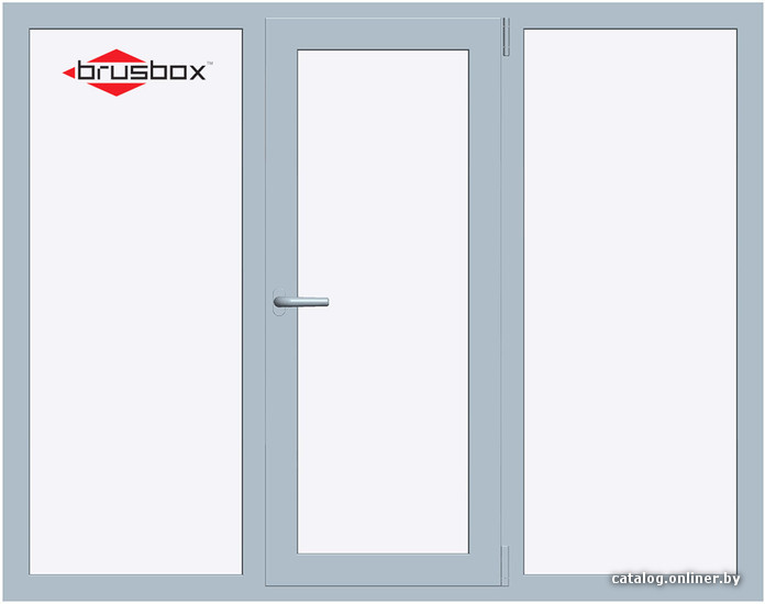 

Окно ПВХ Brusbox 70-6 2080x1430 Г+П/О+Г СП2Э