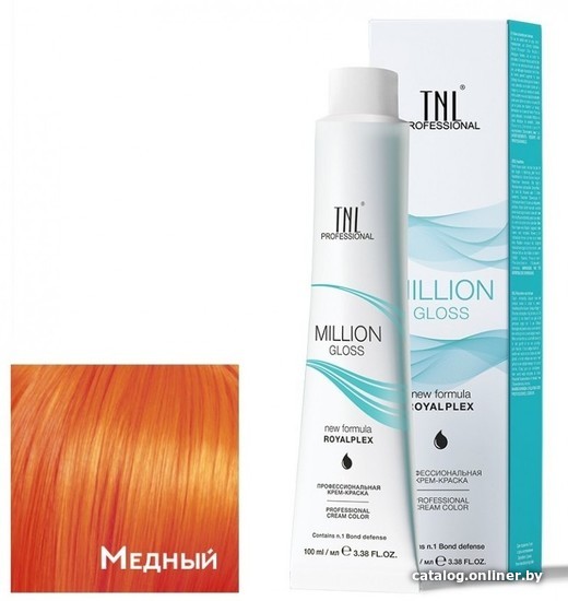 

Крем-краска для волос TNL Professional Million Gloss (медный)