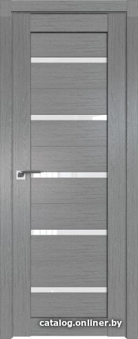 

Межкомнатная дверь ProfilDoors 7XN 40x190 (грувд серый, стекло белый триплекс)