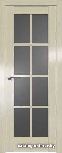 

Межкомнатная дверь ProfilDoors 101X 90x200 (эш вайт, стекло графит)