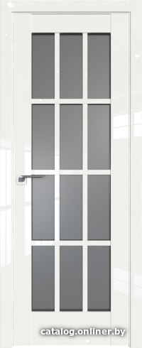 

Межкомнатная дверь ProfilDoors 102L 80x200 (дарквайт люкс, стекло графит)