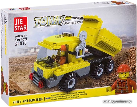 

Конструктор JIE-STAR Town 21010 Medium-Sized Dump Truck