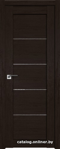 

Межкомнатная дверь ProfilDoors 2.11XN 40x200 (дарк браун, стекло дождь белый)