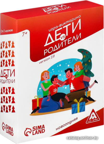 

Настольная игра Лас Играс Дети vs родители. Новогодняя 6991264