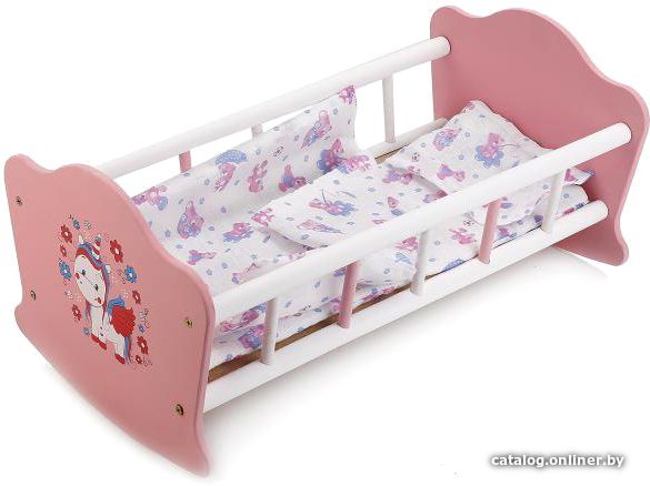 

Кроватка для кукол Карапуз Кроватка. Милый пони RB-P-W