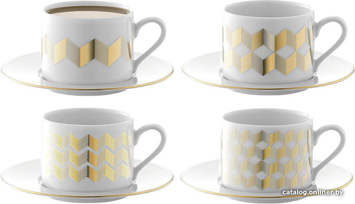 

Сервиз LSA International Signature Chevron P034-11-146 (4 шт, золото)