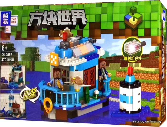 

Конструктор Zhe Gao Mycrafts QL0557 Дом на Реке