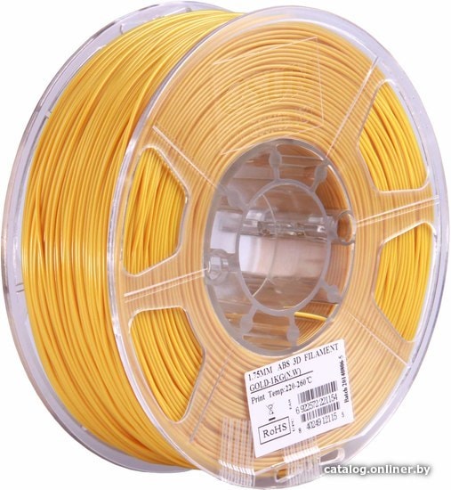

Пластик eSUN ABS 1.75 мм 1000 г (золотистый)