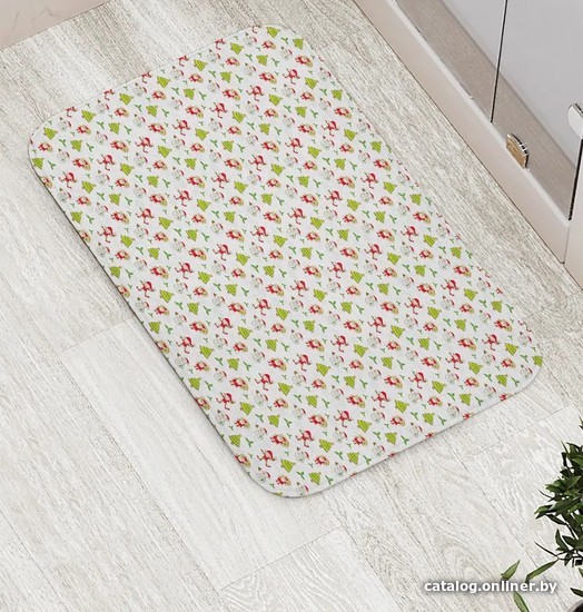

Коврик для ванной JoyArty Дед Мороз с гномами bath_78069