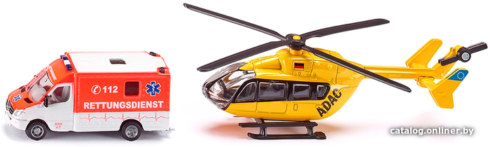 

Набор Siku Фургон Mercedes и вертолет Eurocopter 1850