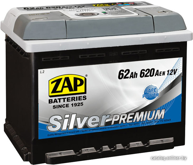 

Автомобильный аккумулятор ZAP Silver Premium 562 35 (62 А/ч)