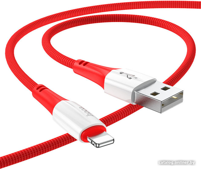 

Кабель Hoco X70 Ferry USB Type-A - Lightning (1 м, красный)
