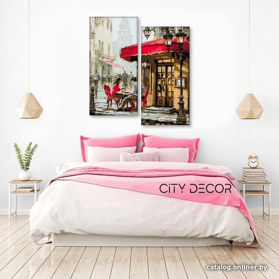

Модульная картина Citydecor Романтика 4.23 100x77 см