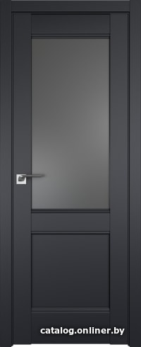 

Межкомнатная дверь ProfilDoors 109U 70x200 (черный матовый, стекло графит)