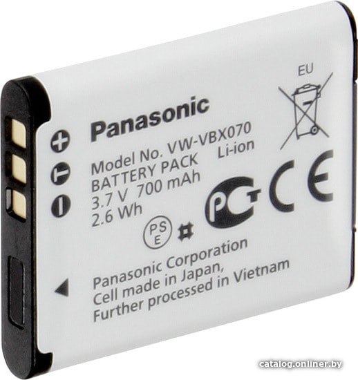 

Аккумулятор Panasonic VW-VBX070