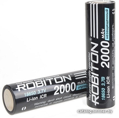 

Аккумулятор Robiton 18650 2000mAh (Без защиты)