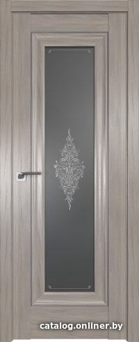 

Межкомнатная дверь ProfilDoors 24X 80x200 (орех пекан серебро/стекло кристалл графит)