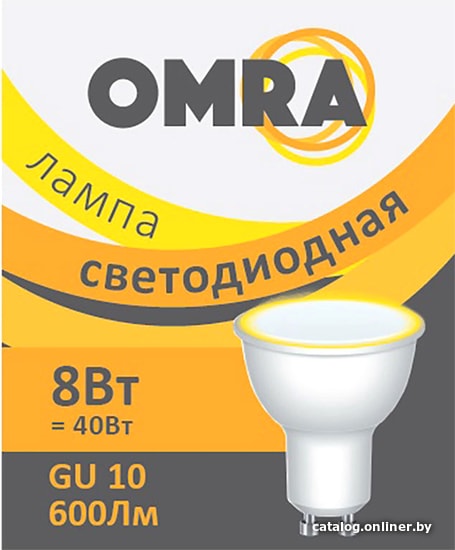 

Светодиодная лампочка Omra MR16 GU10 8 Вт 3000 К