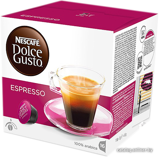 

Кофе в капсулах Nescafe Dolce Gusto Espresso капсульный 16 шт (16 порций)
