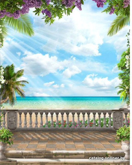 

Фотообои Citydecor Фреска вид на море 3D с защитным покрытием 200x254