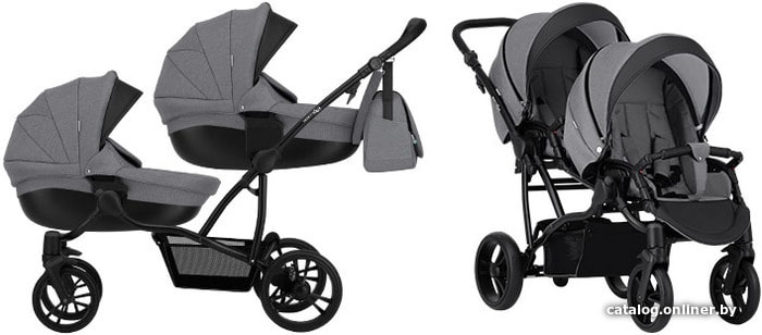 

Универсальная коляска BEBETTO Bebetto42 Comfort (2 в 1, 04, черная рама)