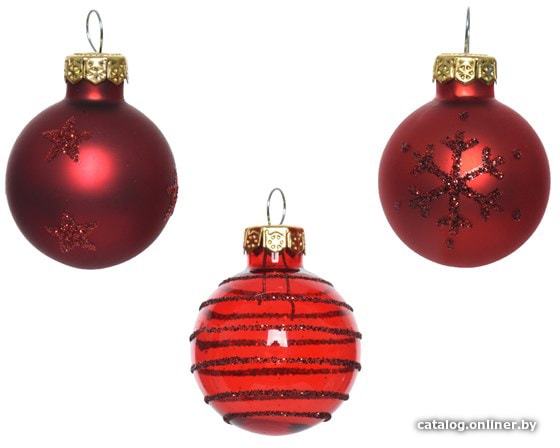 

Елочная игрушка Albero Di Natale Микс 3 см 010060 (красный)