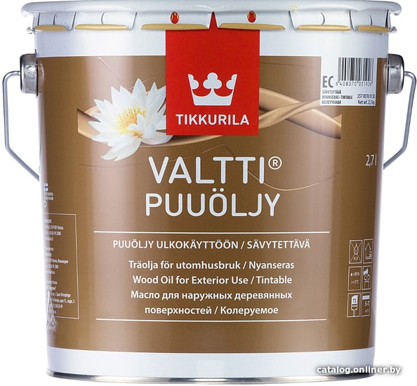 

Масло Tikkurila Valtti puuoljy 9 л (базис EC)