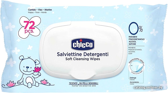 

Chicco С ароматом лотоса (72 шт)