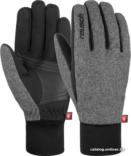 

Горнолыжные перчатки Reusch Walk Touchtec 4805101-7711 (р. 10, black/grey flannel)