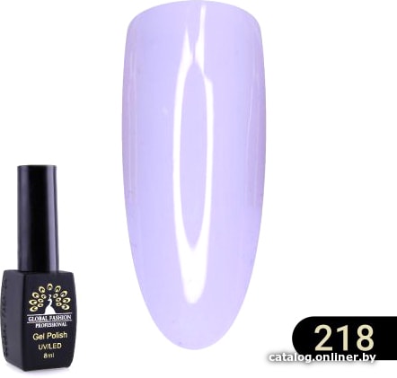 

Гель-лак Global Fashion Black Elite (тон 218) 8 мл