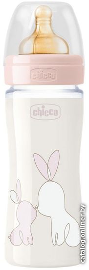 

Бутылочка для кормления Chicco Original Touch Glass Girl 00027720100000 (240 мл)
