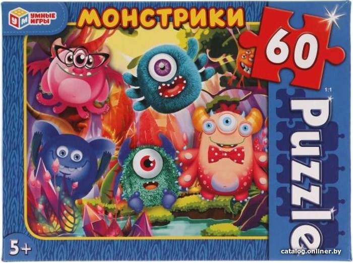 

Пазл Умные игры Монстрики 4680107915764 (60 эл)