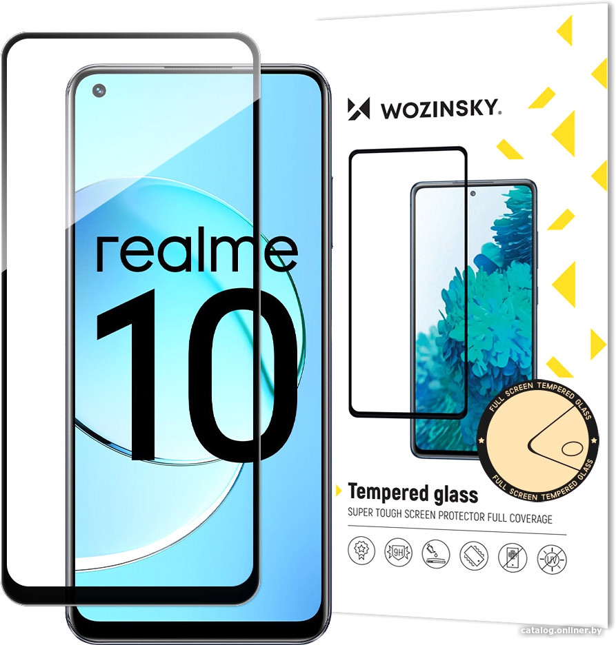 

Защитное стекло Wozinsky Full Glue для Realme 10 (черный)